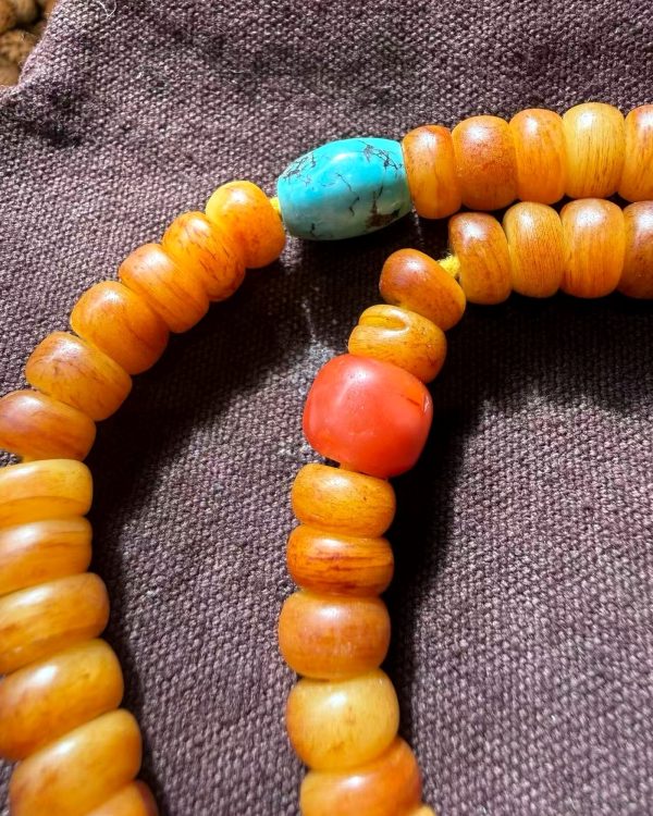 Amber & Blue Long Strand — close product detail Amber & Blue Long Strand — close product detail