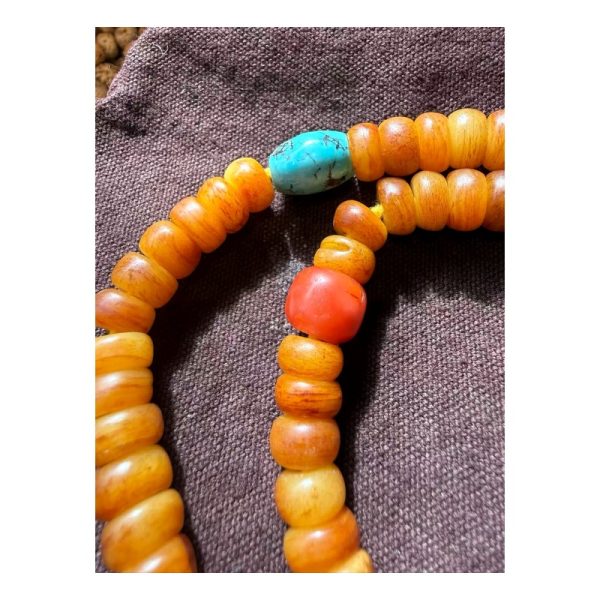 Amber & Blue Long Strand — faithful square product view Amber & Blue Long Strand — faithful square product view