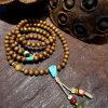 Earthwood Accent Mala — close product detail