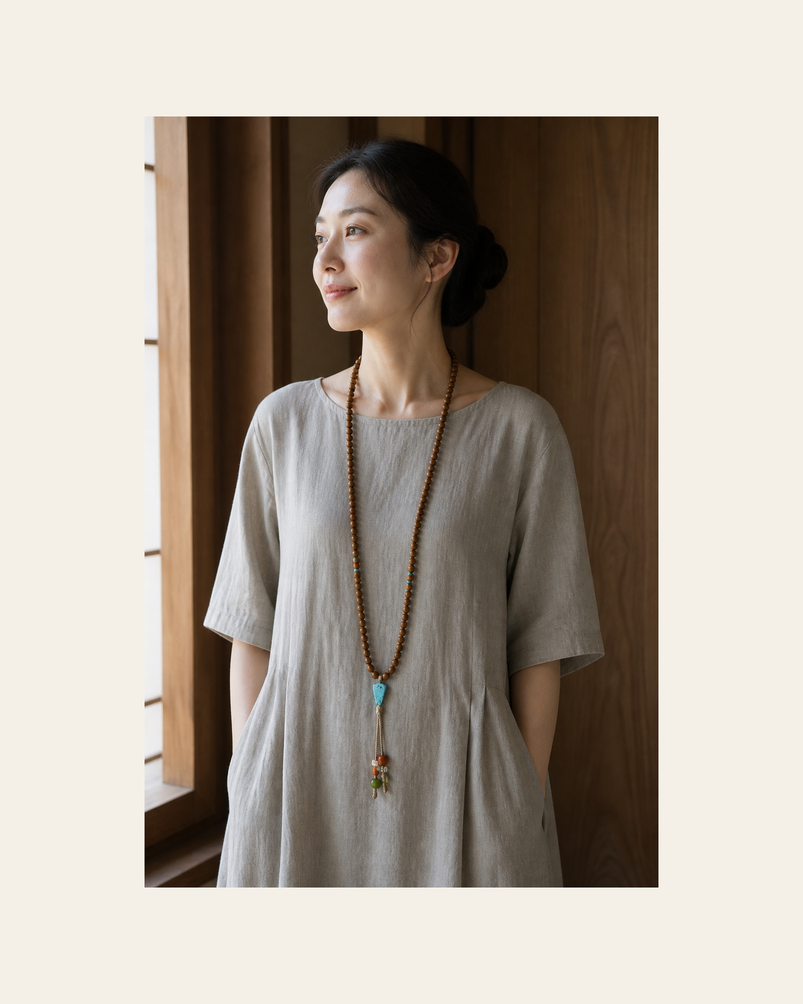 Earthwood Accent Mala lifestyle view