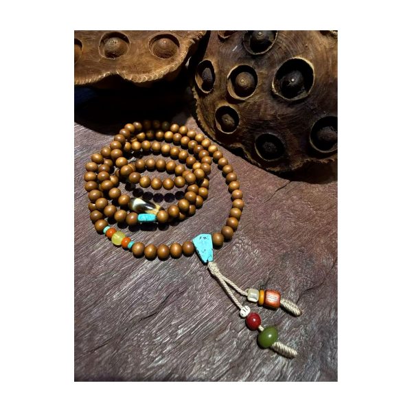 Earthwood Accent Mala — full product view