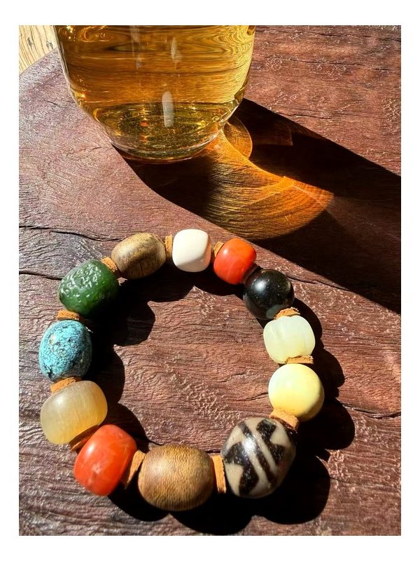 Five Elements Mixed-Bead Bracelet — faithful square product view
