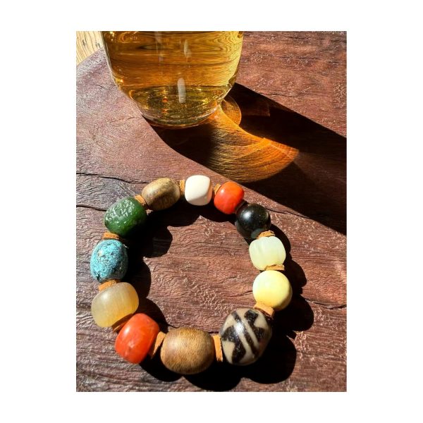 Five Elements Mixed-Bead Bracelet — full product view Five Elements Mixed-Bead Bracelet — full product view