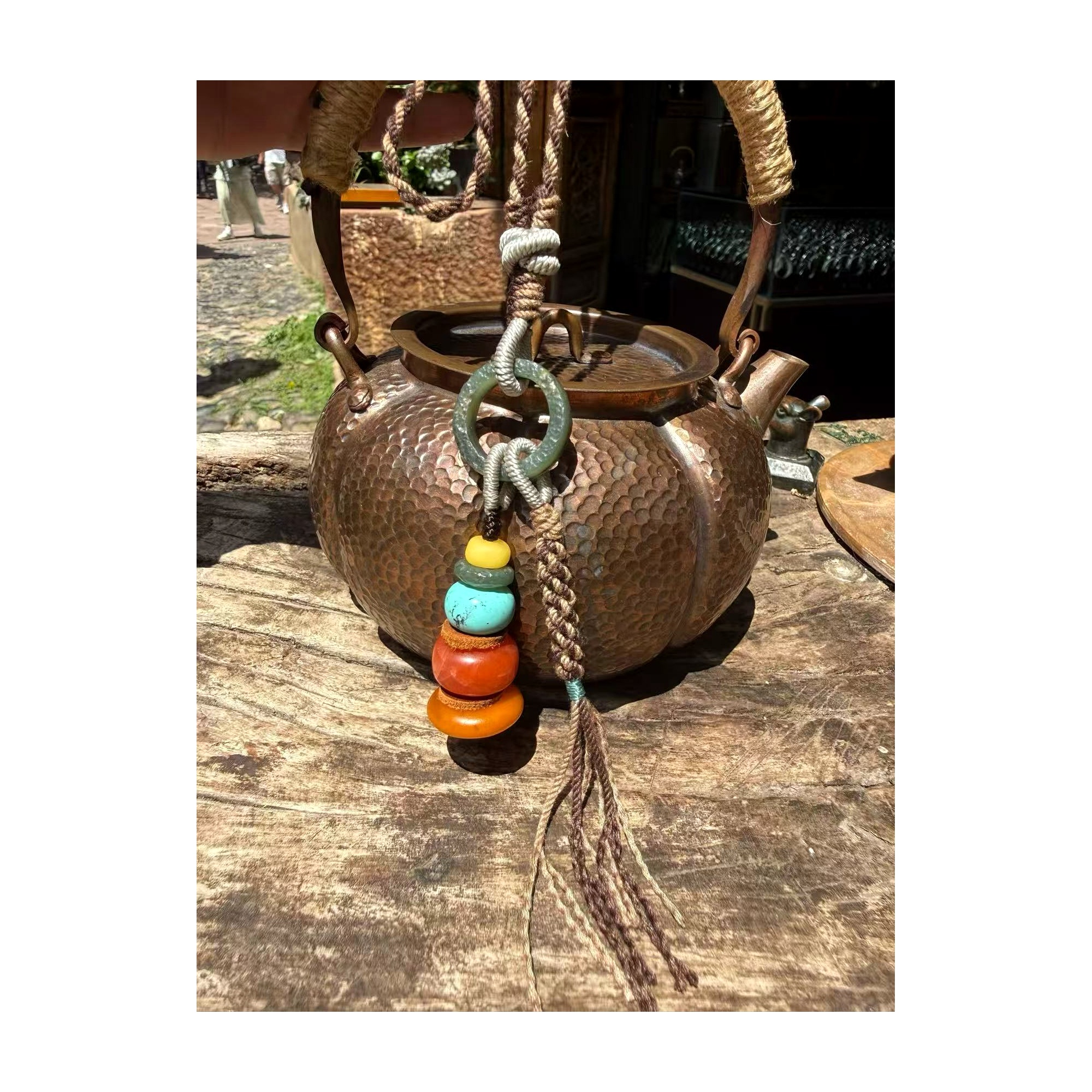 Five-Tone Stacked-Bead Pendant product view