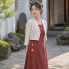 Gourd Fortune Charm — young East Asian woman styling view Gourd Fortune Charm — young East Asian woman styling view