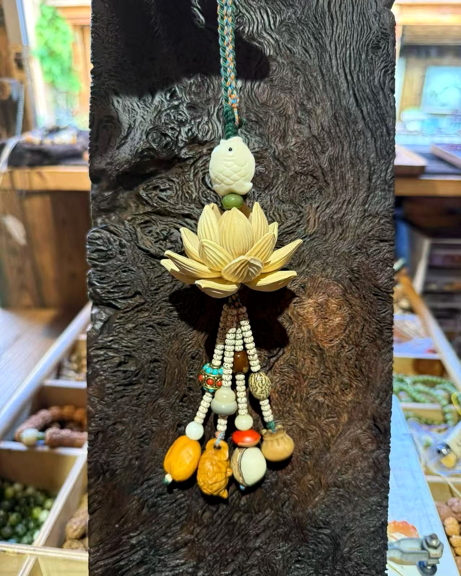 Lotus Grace Necklace detail