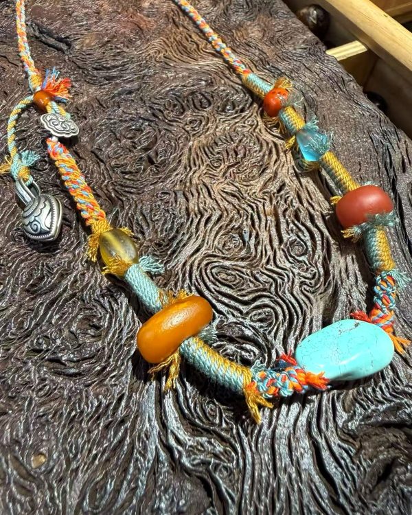 Nomad Color Braided Necklace — close product detail Nomad Color Braided Necklace — close product detail