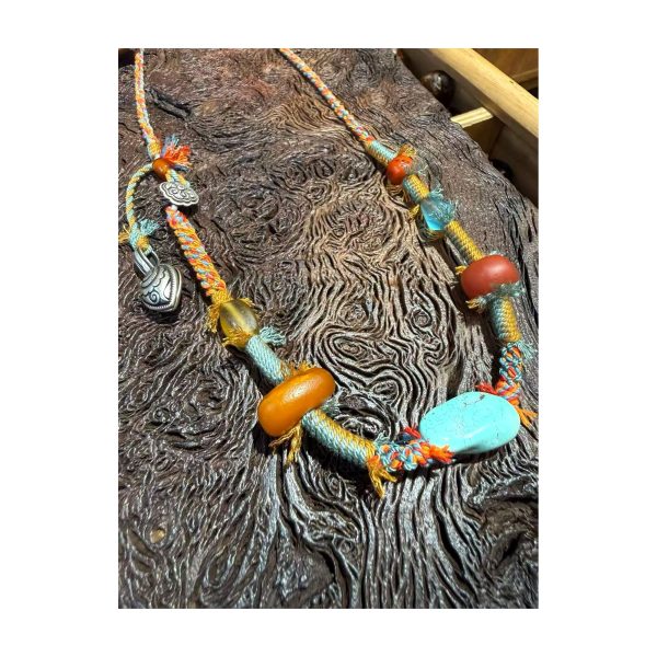 Nomad Color Braided Necklace — full product view Nomad Color Braided Necklace — full product view