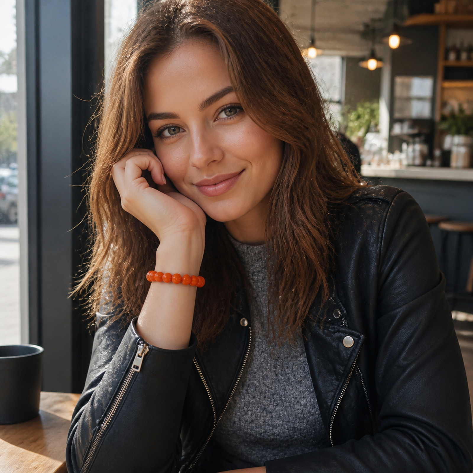 Sunset Round-Bead Bracelet lifestyle view